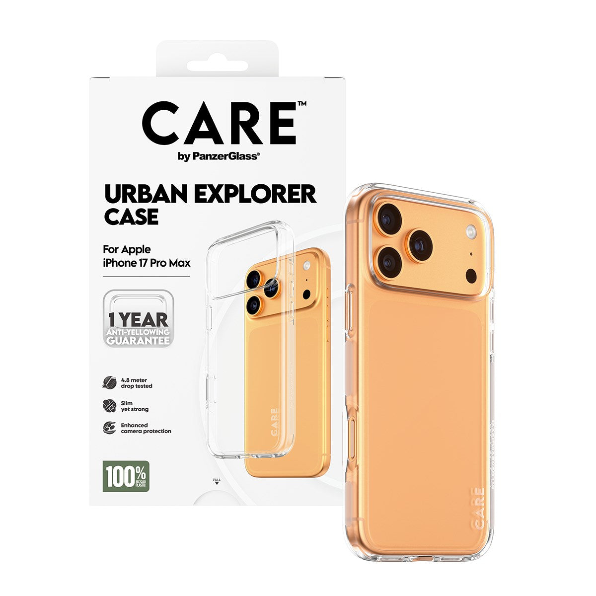 CARE by PanzerGlass® Urban Explorer Case Transparent iPhone 17 Pro Max